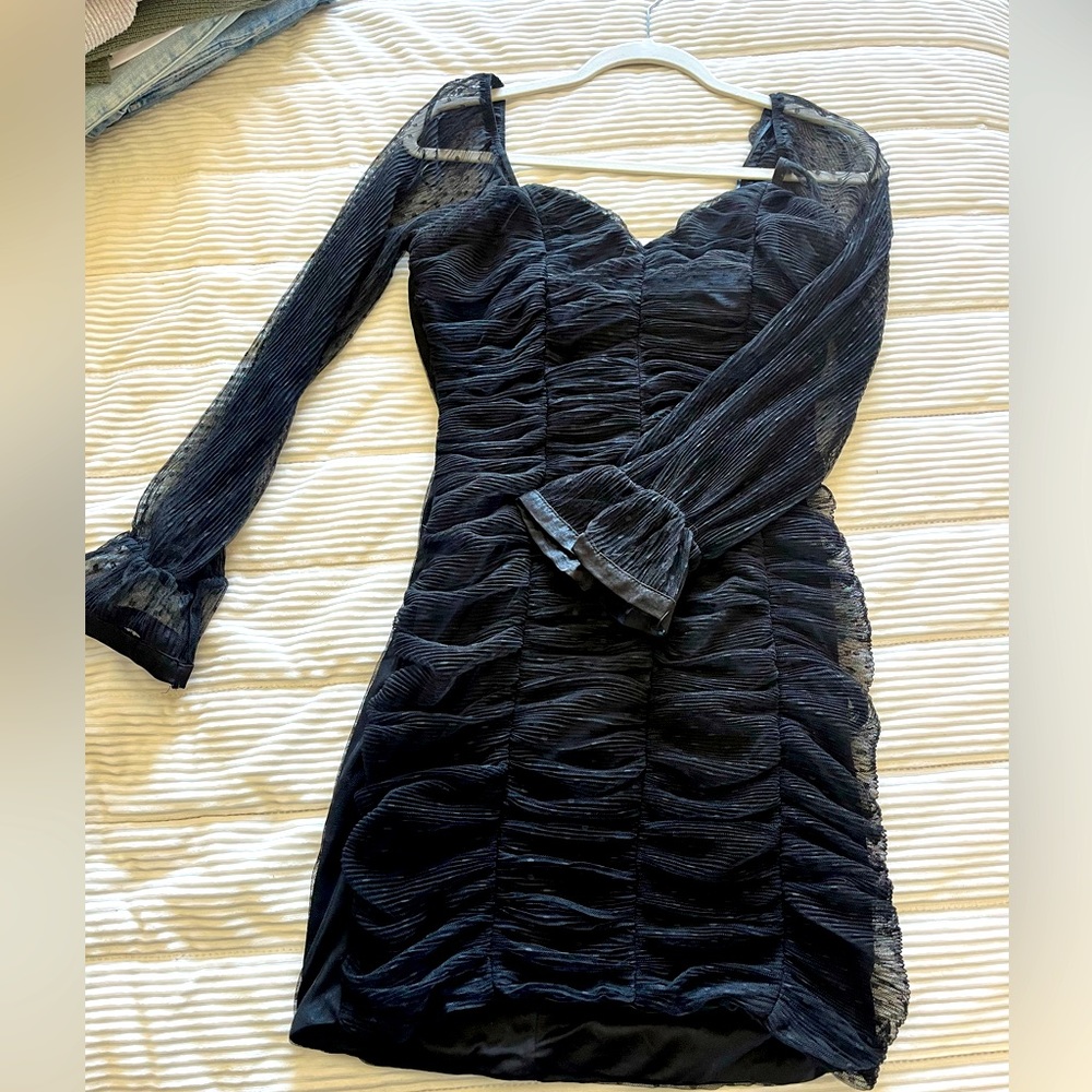 HauteMonde Rouched BodyCon Dress